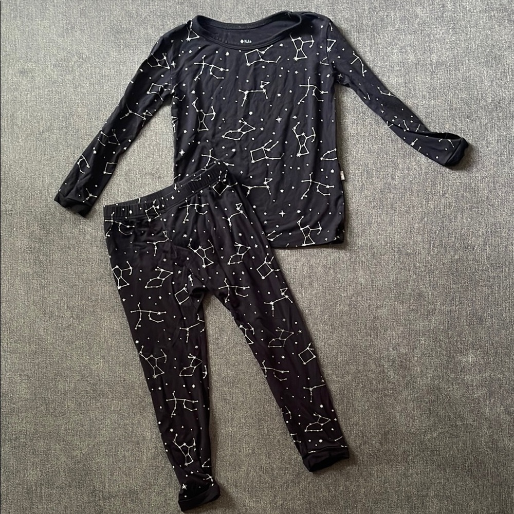 Kyte BABY Black Constellation Pajama Set